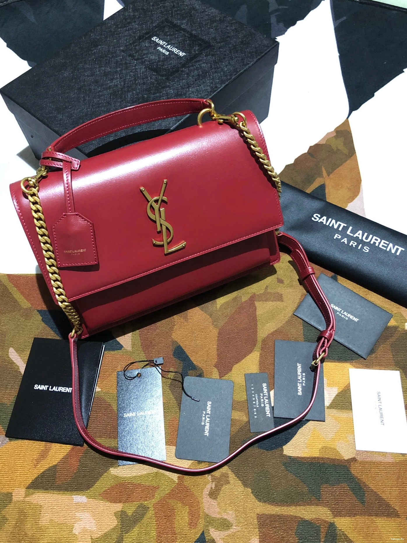YSL MEDIUM SMOOTH SATCHEL IN LEATHER SUNSET 0821